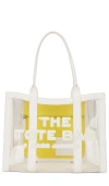 Marc Jacobs White 'the Clear Medium' Tote In 화이트