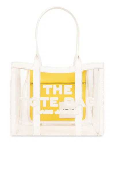 Marc Jacobs The Clear Medium Tote Bag In White