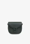 Marc Jacobs The Small J Marc Leather Saddle Bag In Green