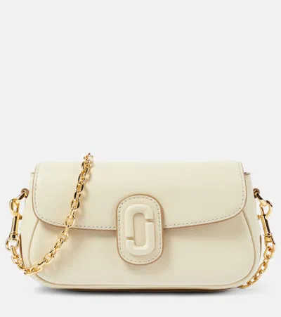 Marc Jacobs The Clover Leather Shoulder Bag In White