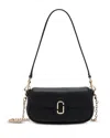 Marc Jacobs The Clover Pebbled Leather Shoulder Bag In Black