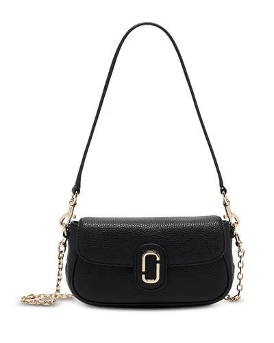 Marc Jacobs The Clover Pebbled Leather Shoulder Bag In Black