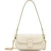 Marc Jacobs The J Marc Small Leather Shoulder Bag In Cloud White