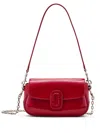 Marc Jacobs The Patent Leather Clover Shoulder Bag In Red