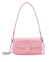 Marc Jacobs The Clover Shoulder Bag In Ribbon Pink/nickel