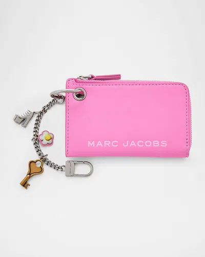 Marc Jacobs The Coin Charm Case In Bow Pink