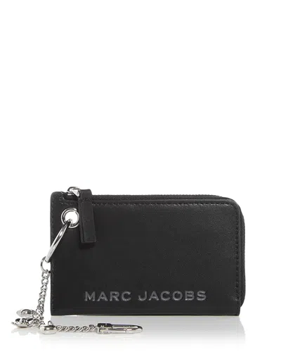 Marc Jacobs The Coin Charm Leather Case In Black