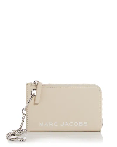 Marc Jacobs The Coin Charm Leather Case In Neutral