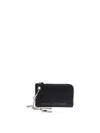 Marc Jacobs Leather Coin Purse Keychain Attachment In Black