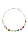 Marc Jacobs The Color Balloon Necklace In Silver