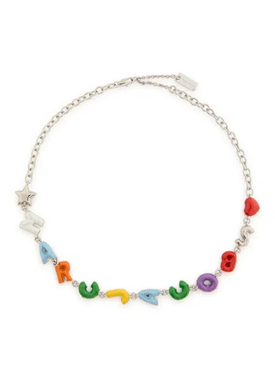 Marc Jacobs The Color Balloon Necklace In Silver