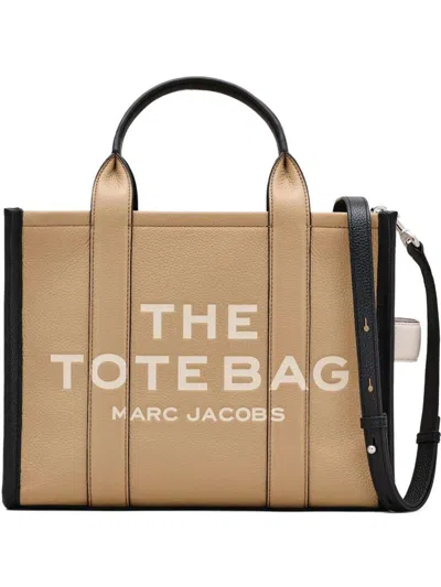 Marc Jacobs The Colorblock Medium Tote Bags In Brown