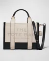 Marc Jacobs The Colorblock Mini Leather Tote Bag In Ivory Multi