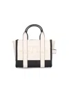 Marc Jacobs The Colorblock Mini Leather Tote Bag In White