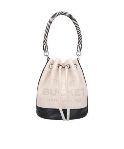 Marc Jacobs The Colour-block Leather Bucket Bag In Maroon