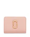 Marc Jacobs The Compact Pebbled Leather Wallet In Pink