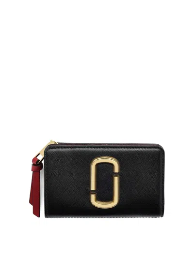 Marc Jacobs The Compact Wallet Snapshot Bag In Black