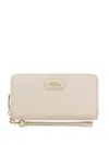 Marc Jacobs The Continental Zip Leather Wallet In White