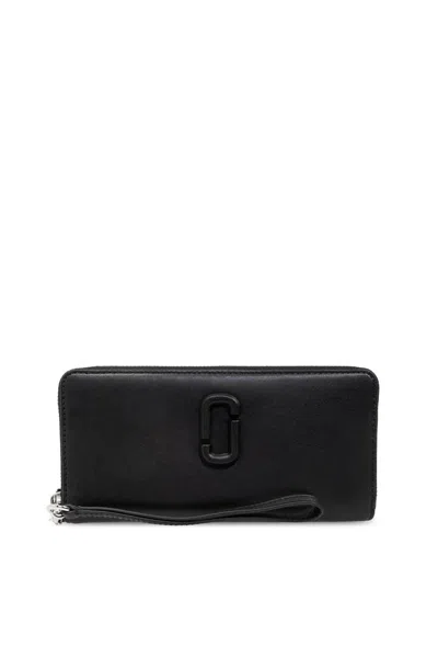 Marc Jacobs The Continental Zipped Wallet In Black