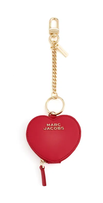 Marc Jacobs The Cookie Heart Pouch Charm True Red