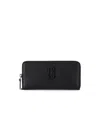 Marc Jacobs The Covered J Marc Continental Black Wallet In Black