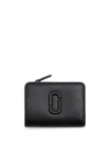 Marc Jacobs The Mini Compact Leather Wallet In Black