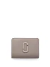 Marc Jacobs The Covered J Marc Mini Compact Wallet In Grey