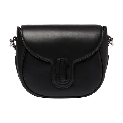 Marc Jacobs The Covered J Marc Saddle Bag In Black