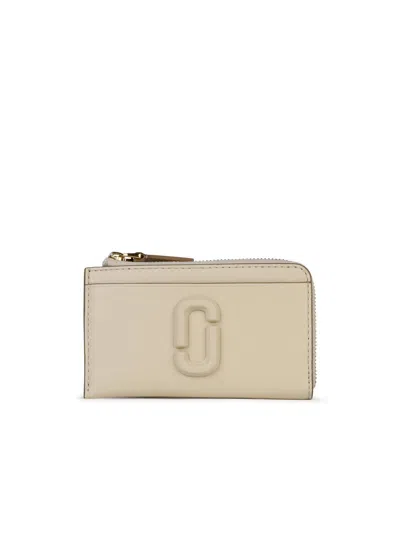 Marc Jacobs The J Marc Zipped Multi Wallet In Off White