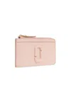 Marc Jacobs The Covered J Marc Top Zip Mutil Wallet In Nude