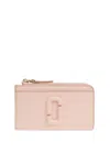 Marc Jacobs The Covered J Marc Top Zip Mutil Wallet In Pink