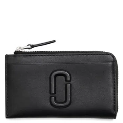 Marc Jacobs The Covered J Marc Wallet In Black