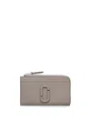 Marc Jacobs Gray 'the Covered J Marc Top Zip Multi' Wallet In 灰色
