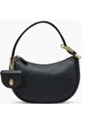 Marc Jacobs The Crescent Leather Shoulder Bag In Black