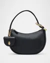 Marc Jacobs The Crescent Leather Shoulder Bag In Black