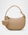 Marc Jacobs The Crescent Leather Shoulder Bag In Camel