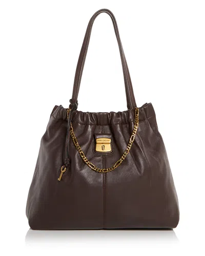 Marc Jacobs The Cristina Leather Tote In Brown