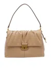 Marc Jacobs The Cristina Messenger Leather Shoulder Bag In Sand