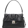 Marc Jacobs The Cristina Messenger Leather Shoulder Bag In Black