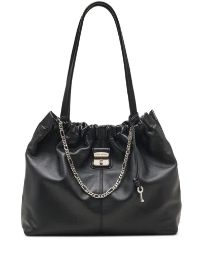 MARC JACOBS THE CRISTINA SHOULDER BAG IN BLACK LEATHER MARC JACOBS