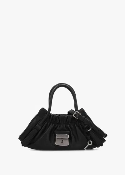 Marc Jacobs The Cristina Small Black Leather Satchel Bag