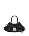 Marc Jacobs The Cristina Small Croc Embossed Leather Satchel In Black