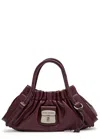 Marc Jacobs The Cristina Small Satchel Leather Cross-body Bag In Purple