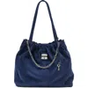 Marc Jacobs The Cristina Suede Tote In Blue