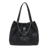 Marc Jacobs Leather Shoulder Bag With Chain And Straps In Black