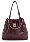 Marc Jacobs The Cristina Tote Leather Tote Bag In Burgundy