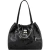 Marc Jacobs Leather Shoulder Bag With Chain And Straps In Black