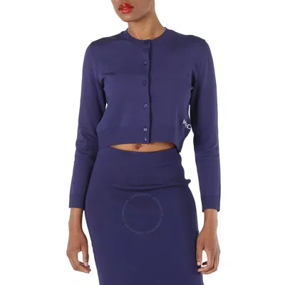 Marc Jacobs The Cropped Cardigan In Blue Navy