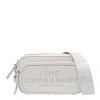 Marc Jacobs The Leather Mini Cotton Cross-body Bag In Bianco