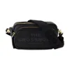 Marc Jacobs The Crossbody Black Shoulder Bag With Logo Embossed On The Front In Hammered Leather Woman In Black